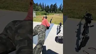 I used muzzle brakes to reduce recoil and probably views. 