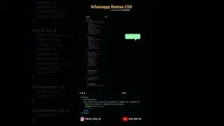 Whatsapp Button with Animation CSS  HTML CSS 