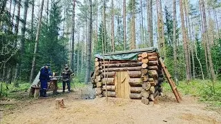 ИЗБА В ТАЙГЕ. ОБУСТРАИВАЕМ БЫТ И УЮТ. КОРОТКО О ФОТОЛОВУШКАХ. ДИКАЯ КУХНЯ!