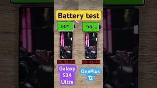 Samsung Galaxy S24 Ultra vs OnePlus 12 battery test