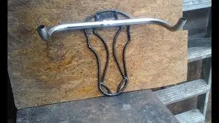 How to make a bullskull wall art bike rack