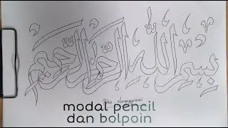 Cara menulis kaligrafi yang mudah