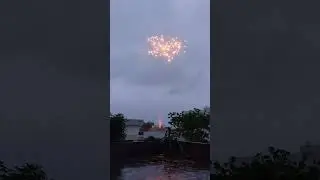 Fireworks in Rain