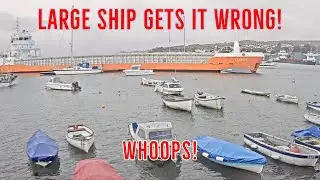 Large Ship Clarity Thinks it Doesn't Need a Pilot and it Goes Wrong in Teignmouth