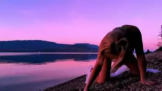 Model at Sunset