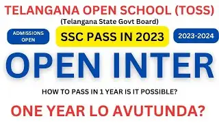 TOSS Open Inter Admission 2023 How to Pass Inter in 1 Year  SSC Students' Guide Open Inter Details i