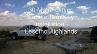 RTS 30m Lattice Tower Installation