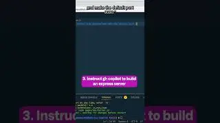 how to build a simple server with GitHub copilot #motivational #motivation #studywithme #coding #git