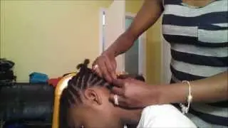 How to do a braided mohawk on natural hair
