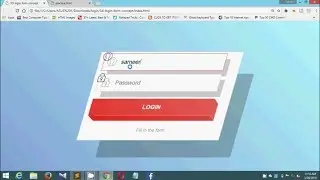 Animated 3D login Form using HTML and CSS