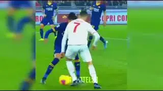 nice skills by famous footballers Messi Ronaldo Neymar Sancho Mbappe
