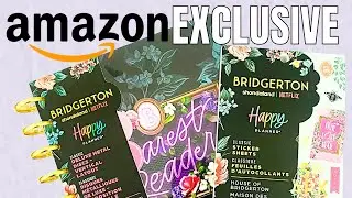 Amazon Exclusive Bridgerton Happy Planner & Sticker Book | Flip Through