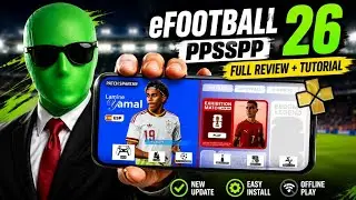 eFootball 2026 PPSSPP Android OFFLINE | Full Review + Installation Tutorial (Riz Spartan Jr Mod)