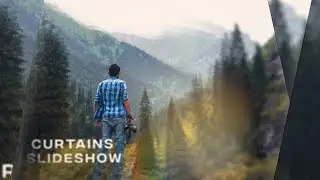 “After Effects Tutorial” Curtains Slideshow Animation (Слайдшоу Анимация Шторок)