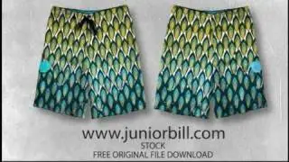 how to create a boardshorts design - adobe illustrator and photoshop