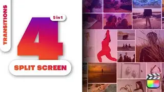Tutorial On Final Cut Pro Template For 4 Split Screen Multiscreen Transitions.