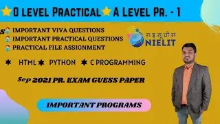 NIELIT O/A  level Practical Exam Jan  2022 Complete Information | O Level Practical Exam 2022