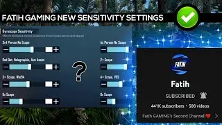 NEW FATIH SENSITIVITY 🥇🎄☃️ - WORLD'S FASTEST PUBG PLAYER SENSITIVITY SETTINGS @slotabidincasino