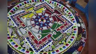 [ Дэмчигийн элсэн ХОТ МАНДАЛ] དཔལ་ཁོར་ལོ་སྡོམ་པའི་སྒྲུབ་མཆོད་ཆེ་མོ་རྡུལ་ཚོན་དཀྱིལ་འཁོར།✅🙏
