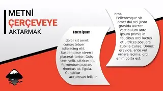 Metni çerçeveye nasıl aktarırsınız?