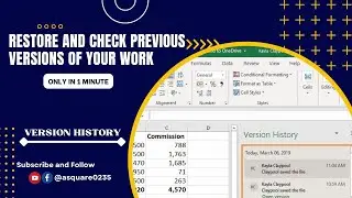 How to Restore or Check Previous Versions in Google Spreadsheet with Example | Version History