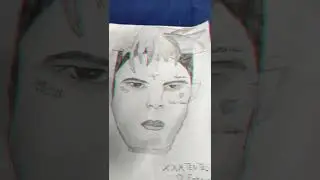 Xxxtentacion Drawing glitch Effect 💯🤩 #Shorts