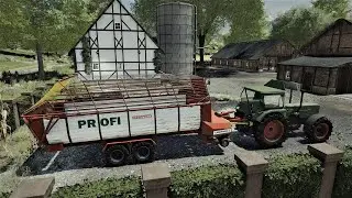 LS22 -=Oberlausitz =- Ernten und Stroh sammeln