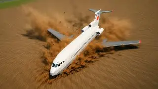 AIRPLANE CRASH EVOLUTION - Airplane Crash in BRICK RIGS