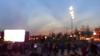 Парк "Зарядье". Шоу барабанщиков в честь дня города Москва.