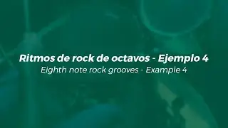 Eighth note rock grooves - Example 4