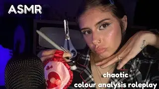 ASMR Colour Analysis Roleplay (fast, chaotic trigger assortment)