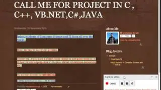project help in C# , VB , JAVA , DATABASE , C , C++ , NETWORKING for CS and IT Student