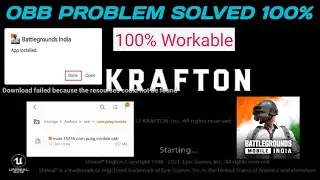BGMI OBB problem solve [Download Link] Battleground Mobile India || 100% working OBB
