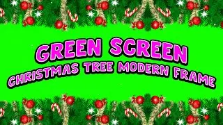 Green Screen - Christmas Tree Modern Frame (GST)