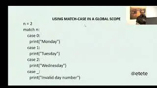 Pattern matching in Python using Match-case statement  