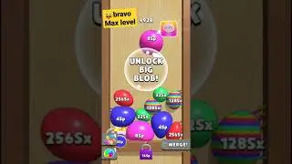 Blob Merge 3D.Max Level. Unlock 16sp.Must watch😜