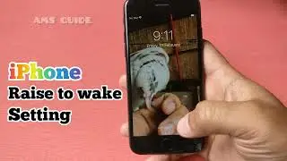 How to turn on and off (raise to wake) on iphone - iphone raise to wake