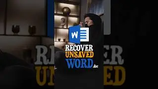 How to Recover unsaved Word document!