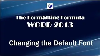 Changing the Default Font