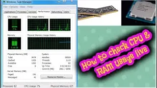How to check live CPU and RAM Usage Windows 7,10,8,8.1 /2020 Trick /Lockdown Knowledge