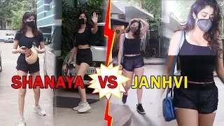 Janhvi Kapoor Vs Shanaya Kapoor Who Looks Amazing In GYM Look 🖤