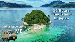 [Tiny Island] 24-Hour Camping on a Deserted Island! | Relaxing nature ASMR