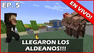 🔴 LLEGARON LOS ALDEANOS!! - Skyblock Ep 5 🔴