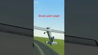 drunk pilot crash 💀 