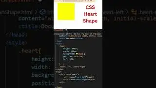 CSS heart shape | make a heart in CSS❤️ 