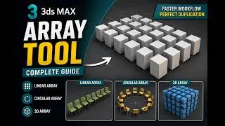 3ds Max Array Tool Tutorial | Dhyan Academy
