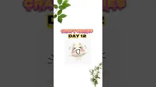 Craft series DAY-12 #youtubeshorts #aesthetic #crafts #craftseries