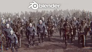 Make Epic Army Animations | Blender Geo Nodes Tutorial