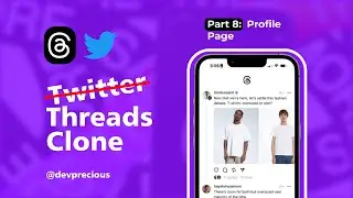 Let's Build "Threads" Clone with Laravel and Flutter - Profile Page