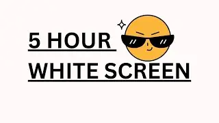 white screen for five hours | 5 hours of white screen | white screen for 5 hours @MQtech5 #white